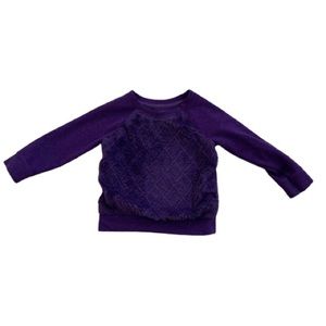 Fuzzy purple sweater size 2T